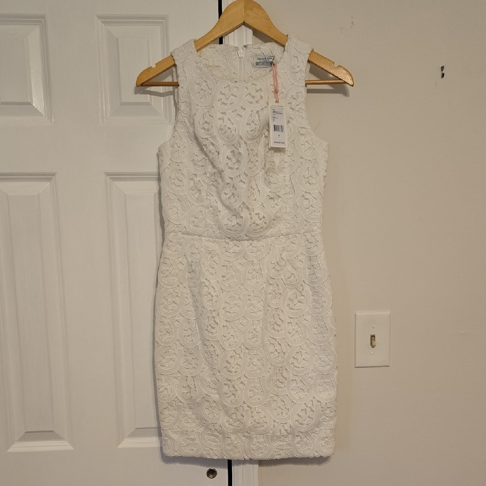 Vineyard Vines White Lace Mini Dress